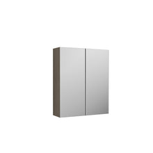 Nui Arno 600mm Mirror Unit (50/50) Contemporary Solace Oak MFC Textured Woodgrain 715x600x182mm - JJ Building Materials