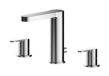 Nui Arvan Deck Mounted 3 Tap Hole Basin Mixer With Pop Up Waste Contemporary Chrome Brass 160x250x147mm - JJ Building Materials
