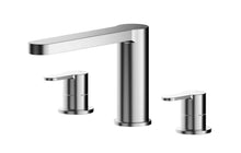 Nui Arvan Deck Mounted 3 Tap Hole Bath Filler Contemporary Chrome Brass 135x250x222mm - JJ Building Materials