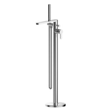Nui Arvan Freestanding Bath Shower Mixer Contemporary Chrome Brass ABS 880x200x282mm - JJ Building Materials