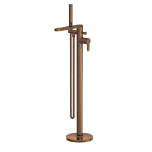 Nui Arvan Freestanding Bath Shower Mixer With Kit Contemporary Brushed Bronze ABS,brass 880x200x282mm - JJ Building Materials