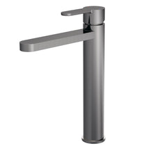 Nui Arvan High - rise Mono Basin Mixer (no Waste) Contemporary Brushed Pewter Brass,plastic 290x52x187mm - JJ Building Materials