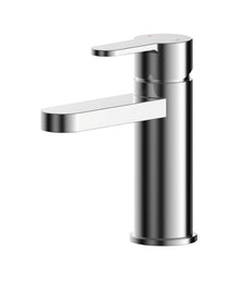 Nui Arvan Mini Basin Mixer With Push Button Waste Contemporary Chrome Brass,plastic 140x45x125mm - JJ Building Materials