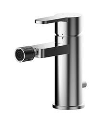 Nui Arvan Mono Bidet Mixer With Pop - up Waste Contemporary Chrome Brass,plastic 150x52x130mm - JJ Building Materials