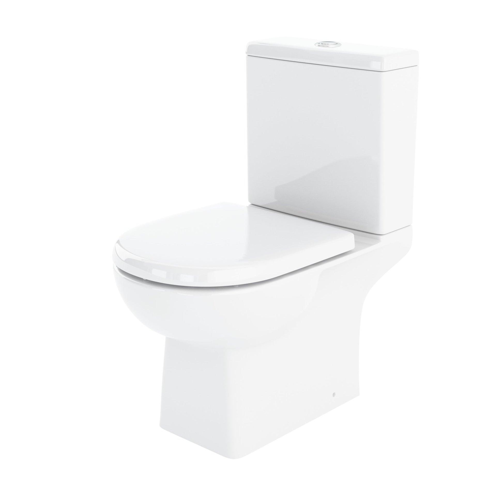Nui Asselby Close Coupled Wc Contemporary White Vitreous China 810x410x670mm - JJ Building Materials