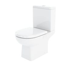 Nui Asselby Close Coupled Wc Contemporary White Vitreous China 810x410x670mm - JJ Building Materials