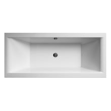 Nui Asselby Eternalite Square Double Ended Bath 1700 X 750mm Contemporary White Acrylic Eternalite - JJ Building Materials