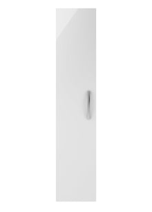 Nui Athena 300mm Tall Unit (1 Door) Contemporary Gloss White MFC Painted Gloss 1433x300x235mm - JJ Building Materials