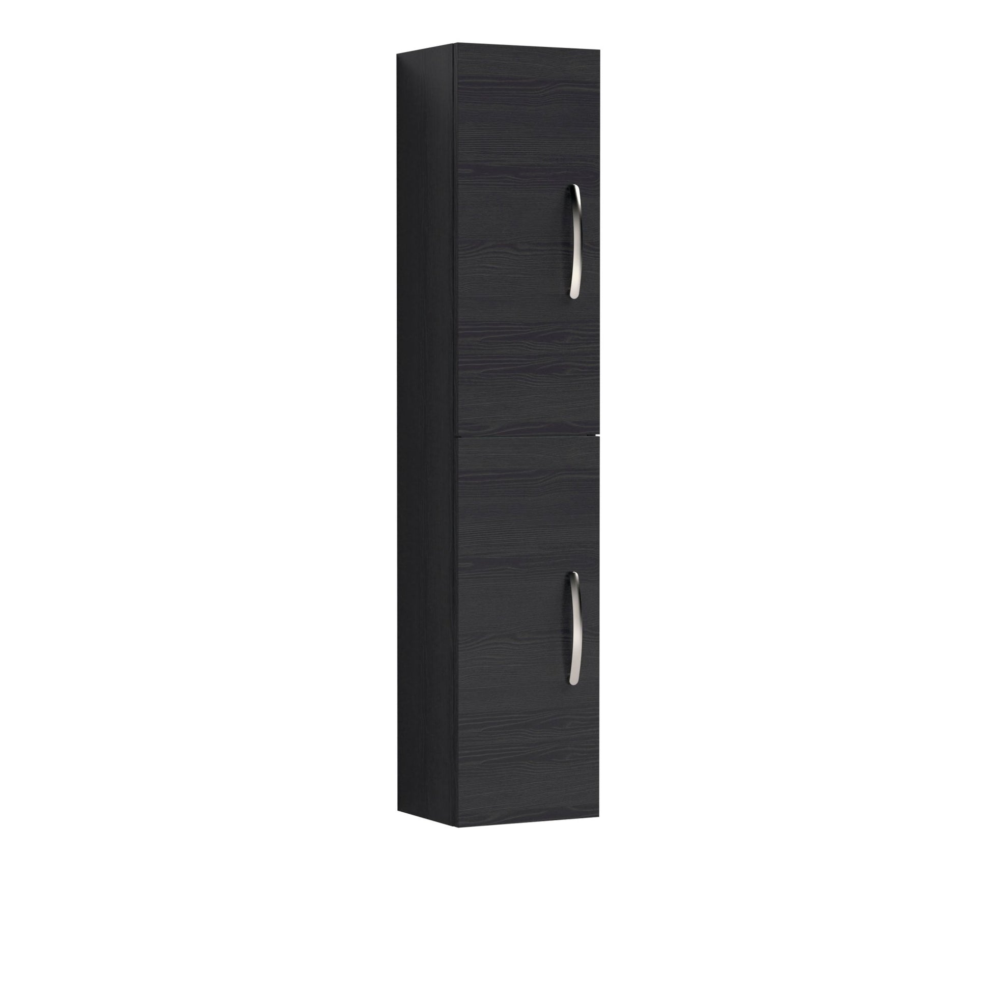 Nui Athena 300mm Tall Unit (2 Door) Contemporary Charcoal Black MFC Textured Woodgrain 1433x300x235mm - JJ Building Materials
