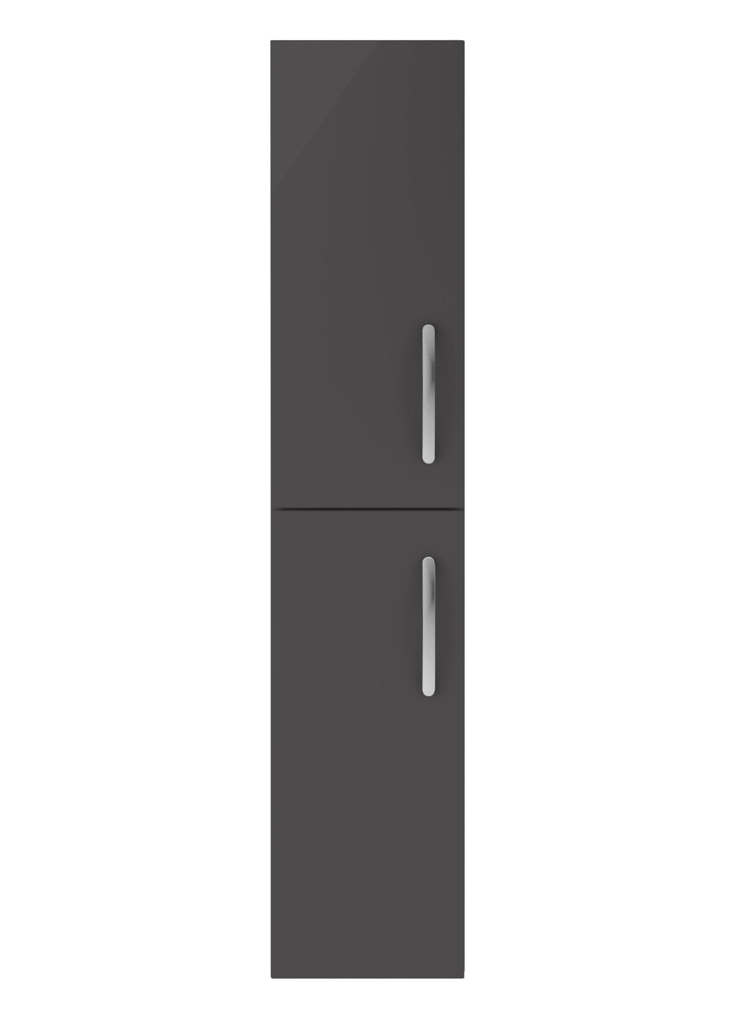 Nui Athena 300mm Tall Unit (2 Door) Contemporary Gloss Grey MFC Painted Gloss 1433x300x235mm - JJ Building Materials