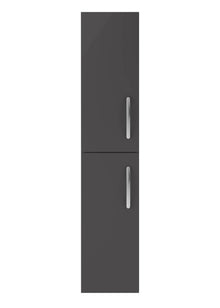 Nui Athena 300mm Tall Unit (2 Door) Contemporary Gloss Grey MFC Painted Gloss 1433x300x235mm - JJ Building Materials
