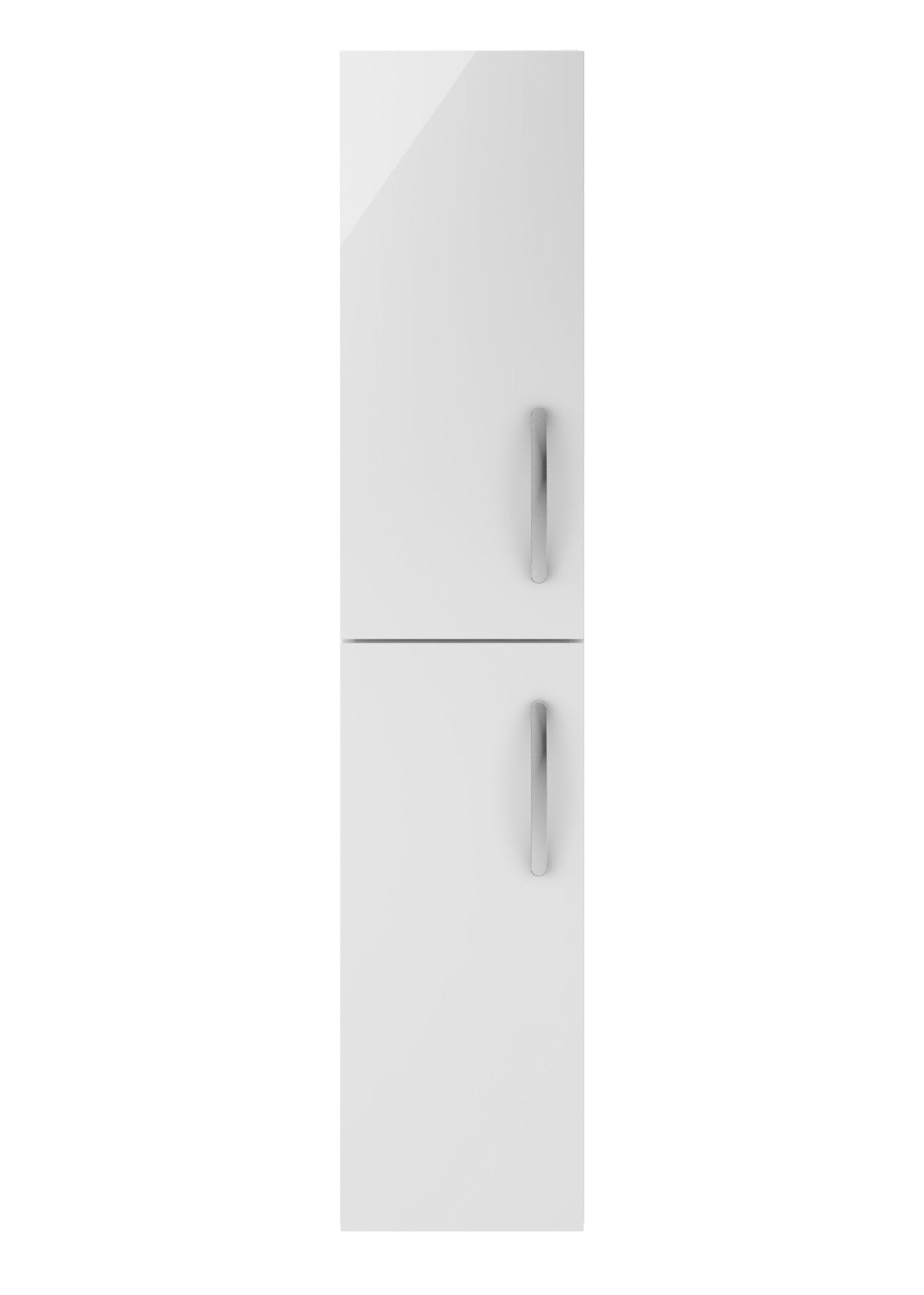 Nui Athena 300mm Tall Unit (2 Door) Contemporary Gloss White MFC Painted Gloss 1433x300x235mm - JJ Building Materials