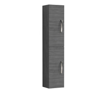 Nui Athena 300mm Tall Unit (2 Door) Contemporary Graphite Grey Woodgrain MFC Textured Woodgrain 1433x300x235mm - JJ Building Materials