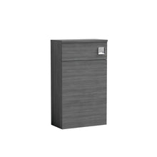 Nui Athena 500mm Wc Unit Contemporary Anthracite Woodgrain MFC Textured Woodgrain 853x500x235mm - JJ Building Materials