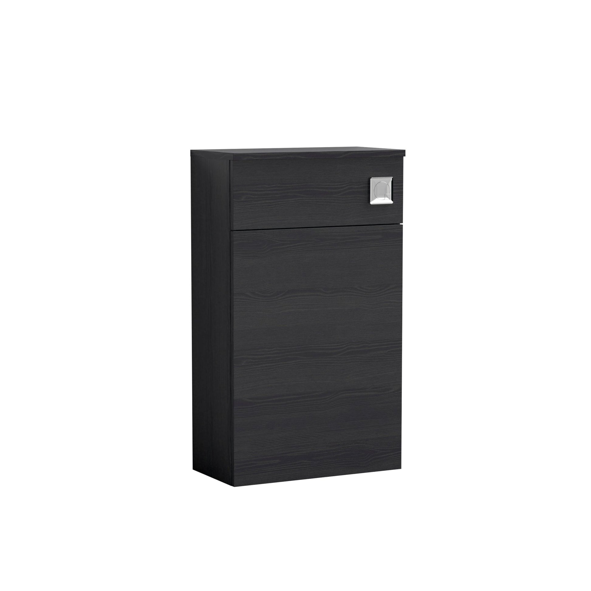 Nui Athena 500mm Wc Unit Contemporary Charcoal Black MFC Textured Woodgrain 853x500x235mm - JJ Building Materials