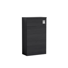 Nui Athena 500mm Wc Unit Contemporary Charcoal Black MFC Textured Woodgrain 853x500x235mm - JJ Building Materials
