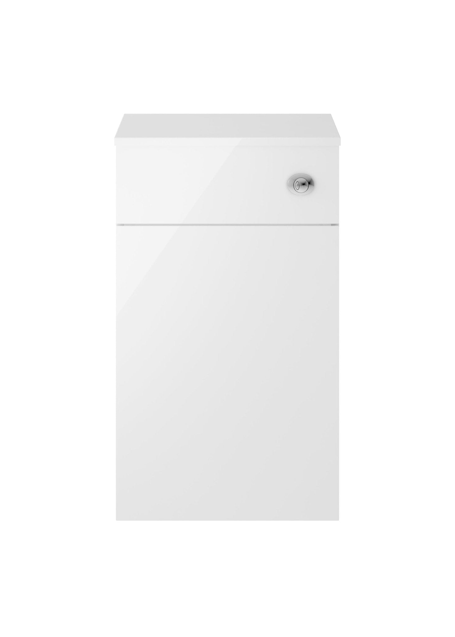 Nui Athena 500mm Wc Unit Contemporary Gloss White MFC Painted Gloss 853x500x235mm - JJ Building Materials