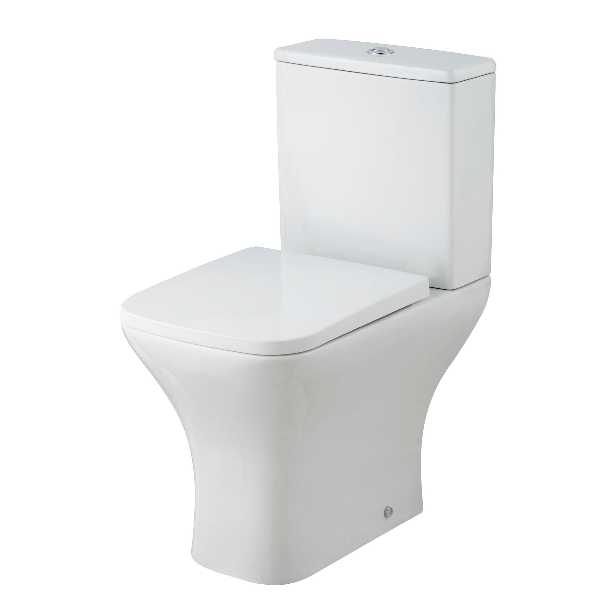 Nui Ava Pan, Cistern & Seat Contemporary White Vitreous China 790x375x612mm - JJ Building Materials