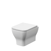 Nui Ava Wall Hung Pan & Sc Seat Contemporary White Vitreous China 364x363x486mm - JJ Building Materials