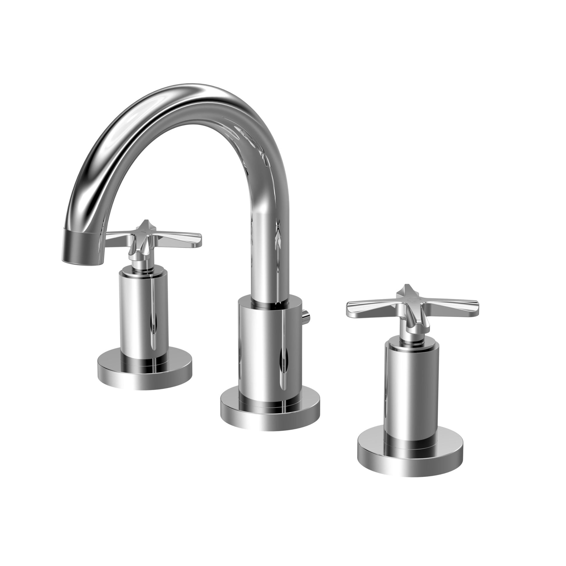 Nui Aztec 3 Tap Hole Basin Mixer Contemporary Chrome Brass 190x130x175mm - JJ Building Materials