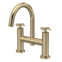 Nui Aztec Bath Filler Contemporary Brushed Brass Brass 319x230x50mm - JJ Building Materials