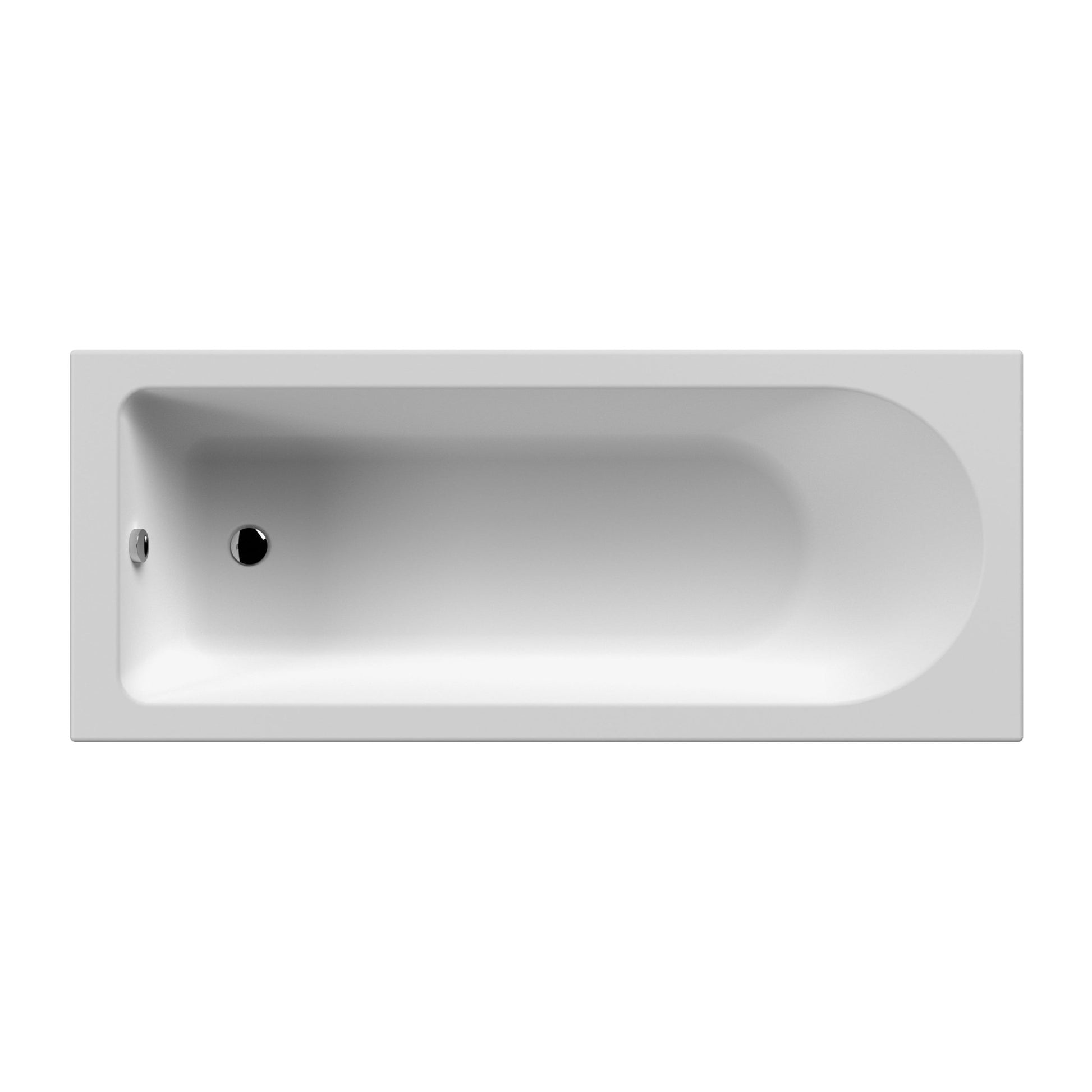 Nui Barmby Standard Single Ended Bath 1700 X 750mm Contemporary European White Acrylic - JJ Building Materials