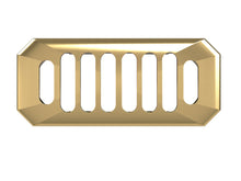 Nui Basin Accessories Carlton Brushed Brass Overflow Cover Contemporary Brass ABS 26x50x10mm - JJ Building Materials