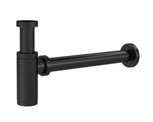 Nui Basin Accessories Minimalist Bottle Trap Contemporary Black Brass 115x70x51mm - JJ Building Materials