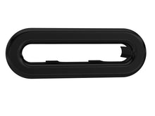 Nui Basin Accessories Oval Matt Black Overflow Cover Contemporary ABS 26x50x10mm - JJ Building Materials