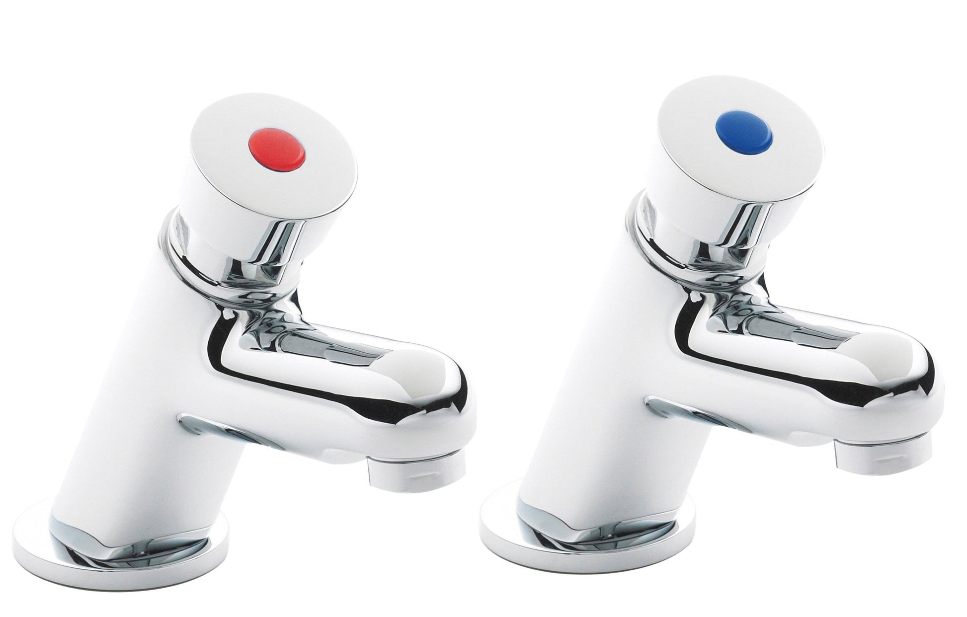 Nui Basin Taps Contemporary Chrome Brass 121x48x136mm - JJ Building Materials