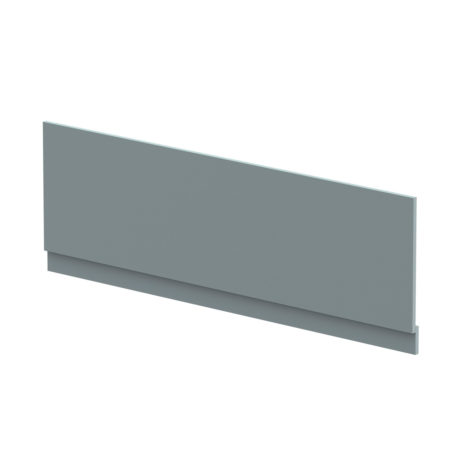 Nui Bath Panels 1700mm Bath Front Panel & Plinth Contemporary Coastal Grey MFC Smooth Matt 560x1695x36mm - JJ Building Materials