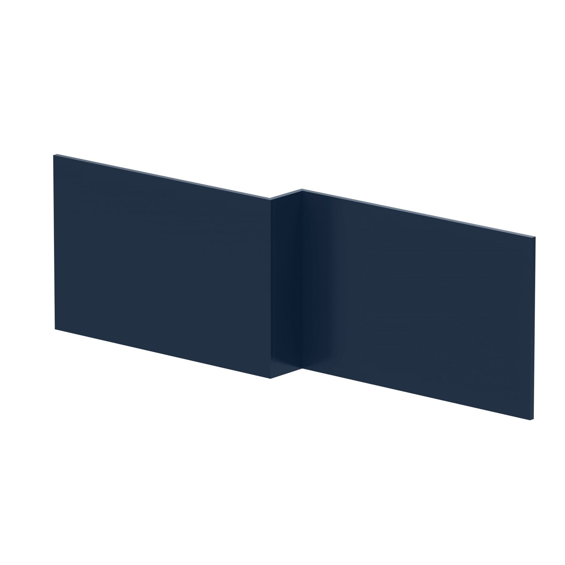 Nui Bath Panels 1700mm Square Shower Bath Front Panel Contemporary Midnight Blue MDF Painted Matt 540x1698x163mm - JJ Building Materials
