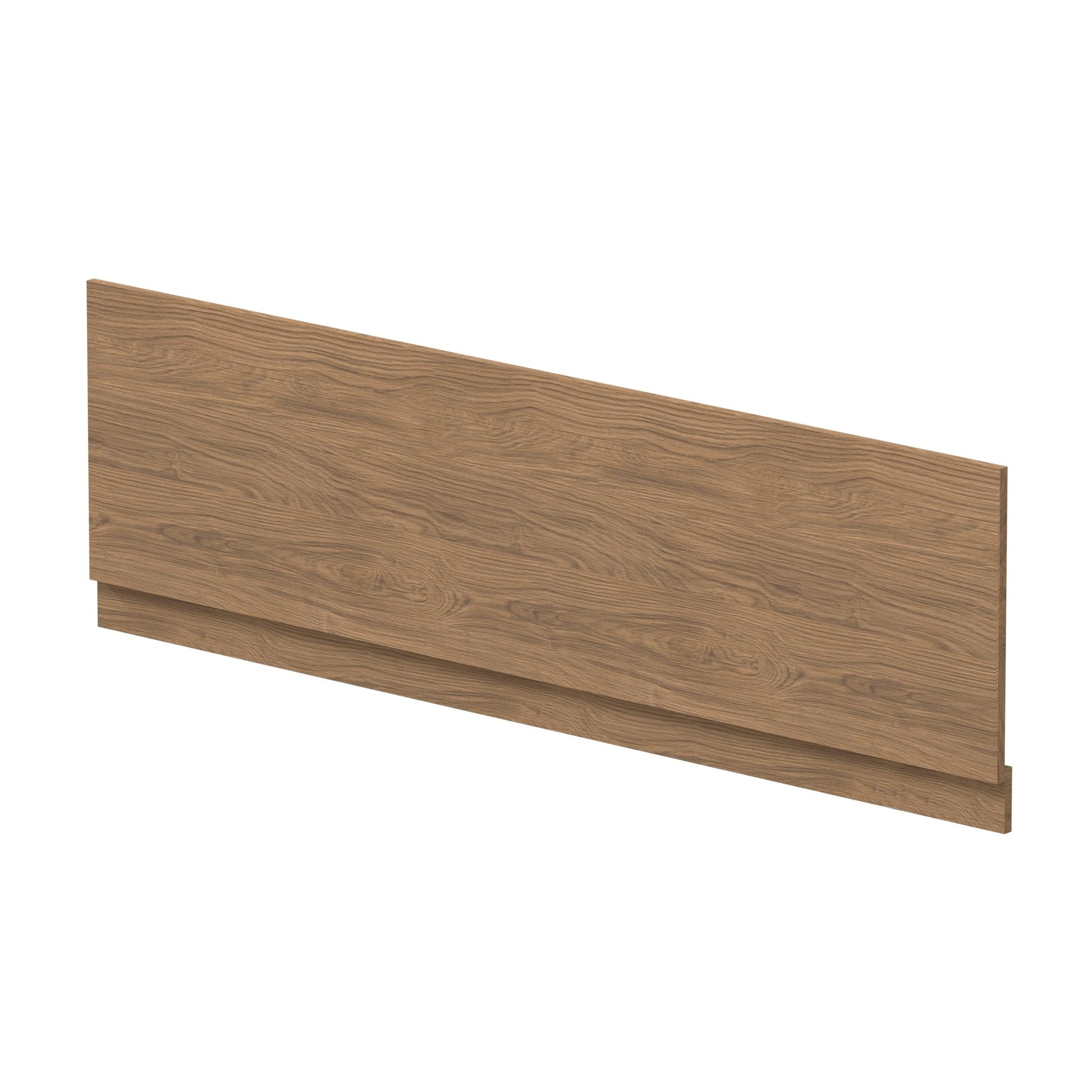 Nui Bath Panels 1800mm Bath Front Panel Contemporary Antique Oak MFC Textured Woodgrain 560x1795x36mm - JJ Building Materials