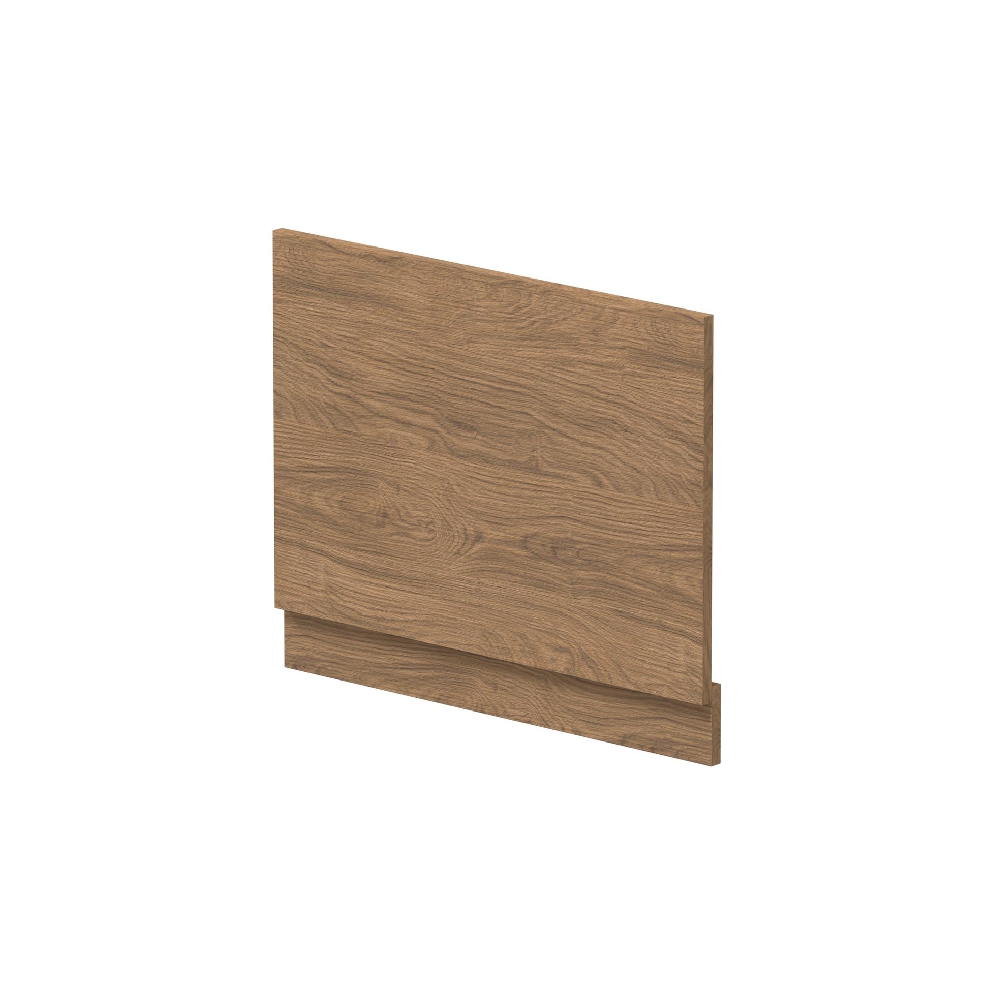 Nui Bath Panels 700mm Bath End Panel Contemporary Antique Oak MFC Textured Woodgrain 560x680x36mm - JJ Building Materials