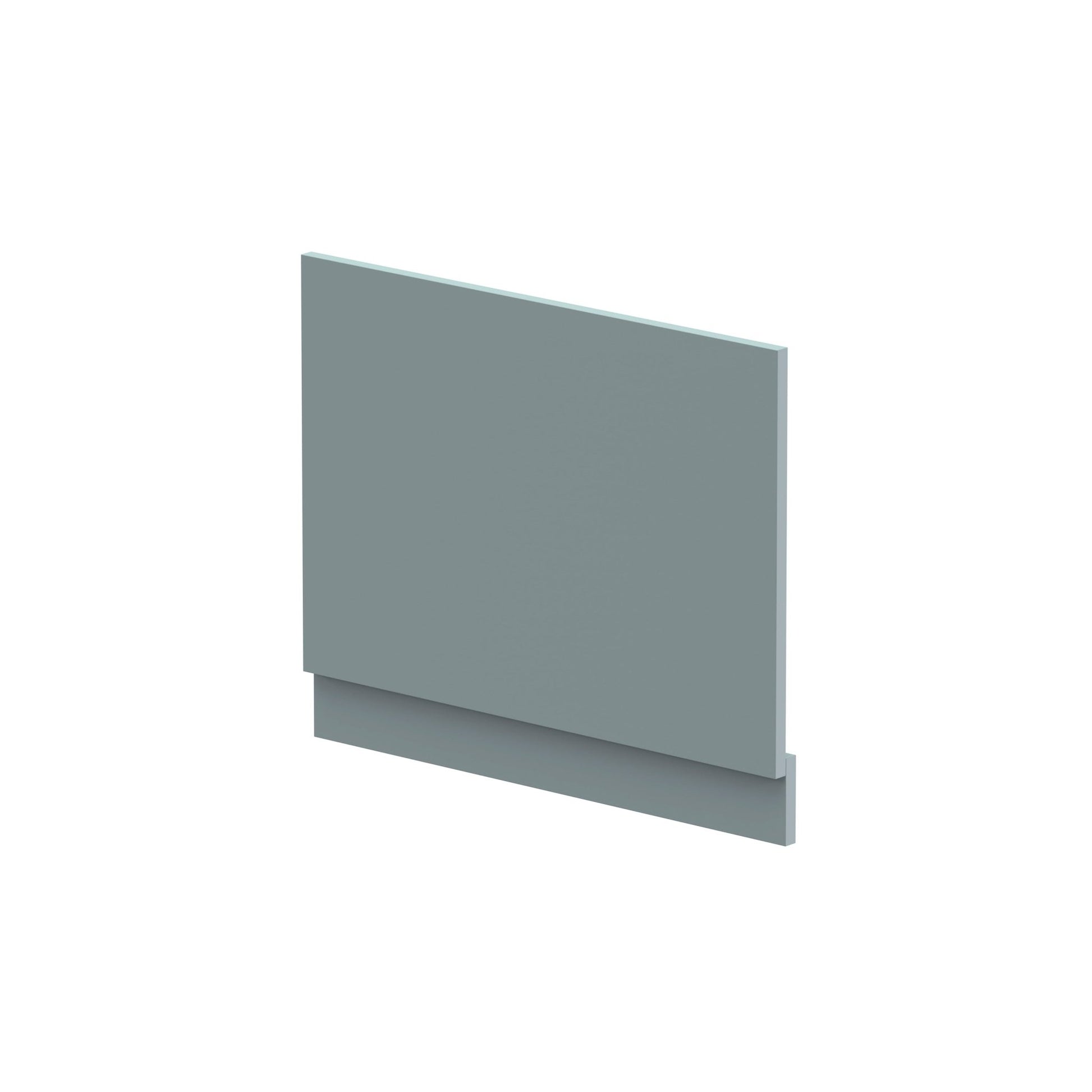 Nui Bath Panels 700mm Bath End Panel & Plinth Contemporary Coastal Grey MFC Smooth Matt 560x680x36mm - JJ Building Materials