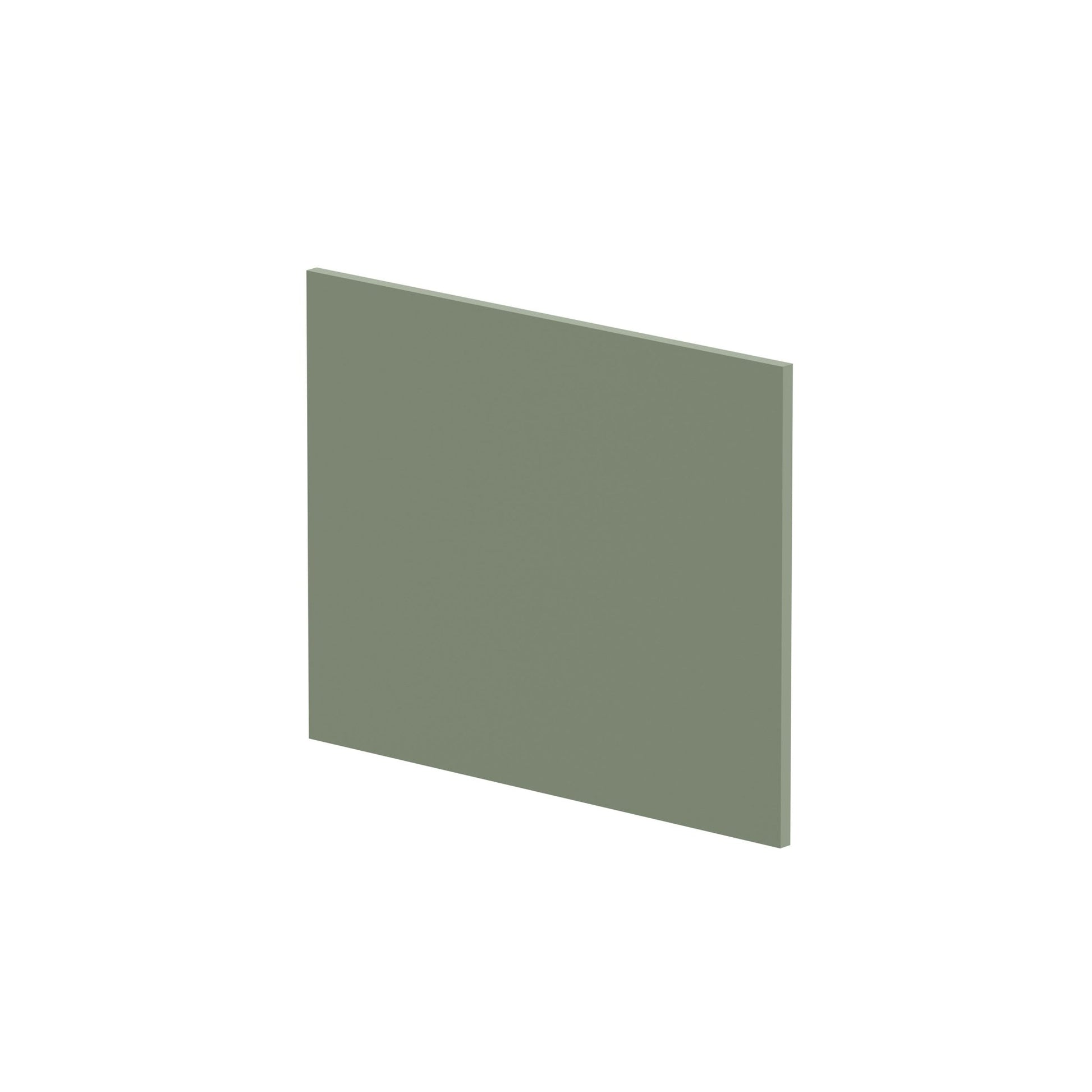 Nui Bath Panels Shower Bath End Panel (700mm) Contemporary Satin Green MDF Painted Matt 540x680x18mm - JJ Building Materials