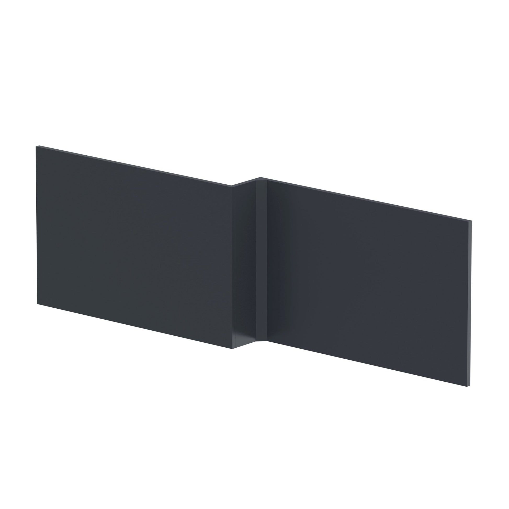 Nui Bath Panels Shower Bath Front Panel (1700mm) Contemporary Soft Black MDF Painted Matt 540x1698x163mm - JJ Building Materials