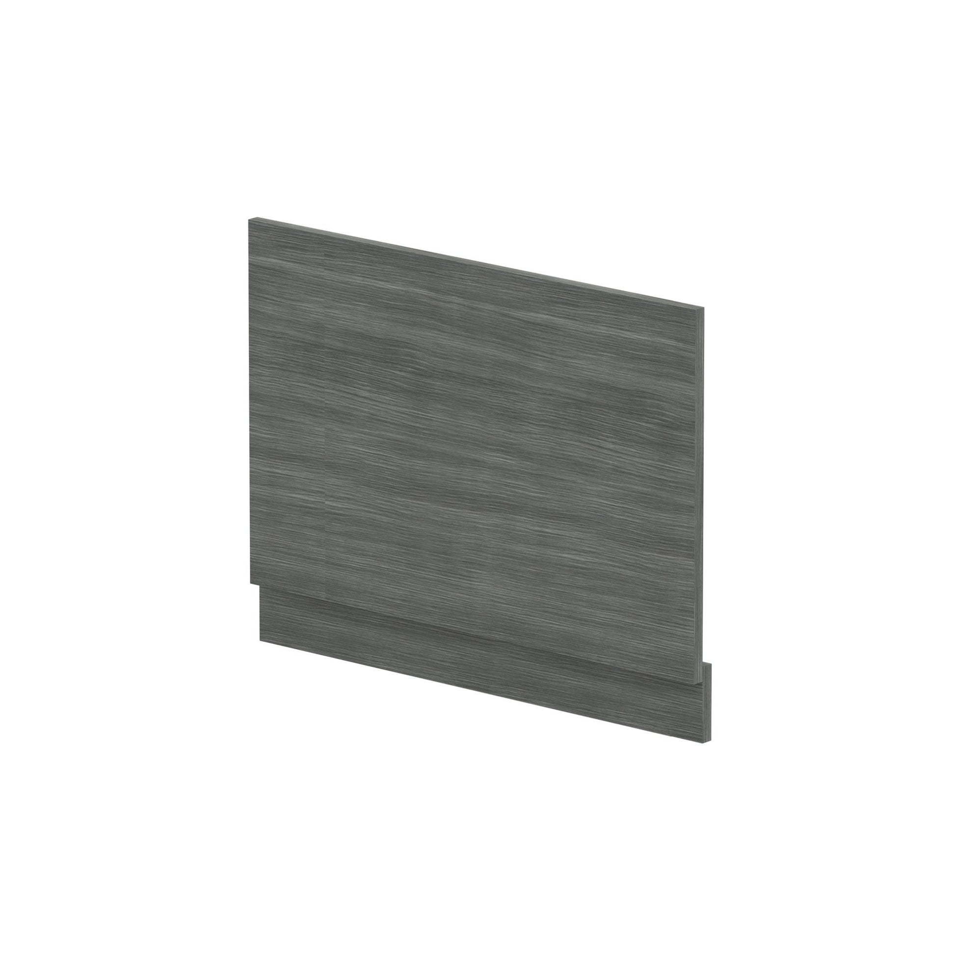 Nui Bath Panels Straight End Panel & Plinth (750mm) Contemporary Anthracite Woodgrain MFC Textured Woodgrain 560x730x36mm - JJ Building Materials