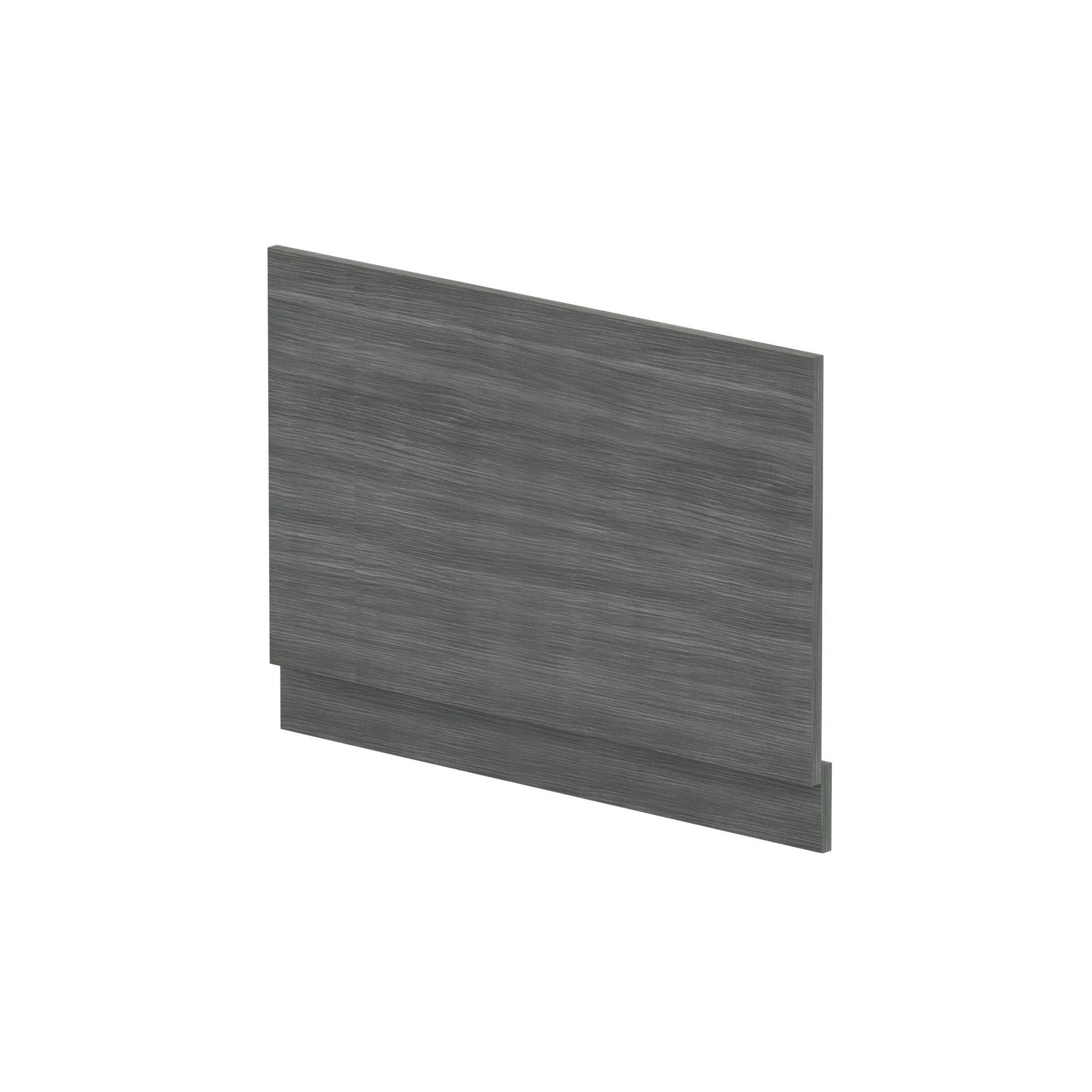 Nui Bath Panels Straight End Panel & Plinth (800mm) Contemporary Anthracite Woodgrain MFC Textured Woodgrain 560x780x36mm - JJ Building Materials