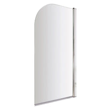 Nui Bath Screens Round Bath Screen Contemporary Chrome Aluminium 1430x790x24mm - JJ Building Materials
