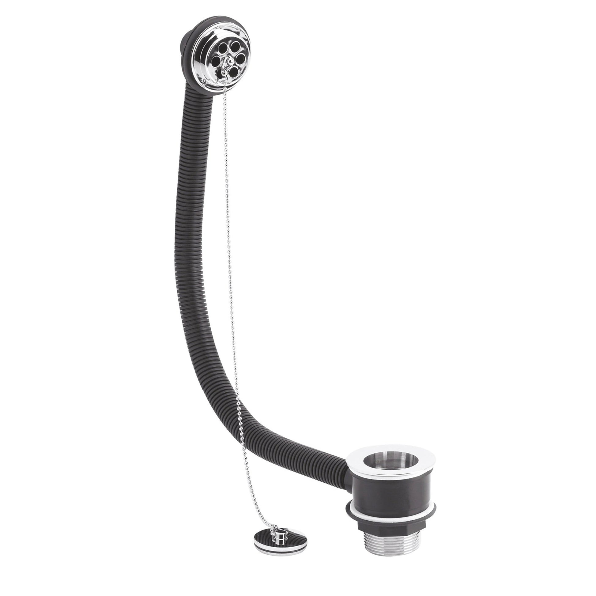 Nui Bath Wastes And Extras Bath Waste Contemporary Chrome Brass ABS 74x70x70mm - JJ Building Materials