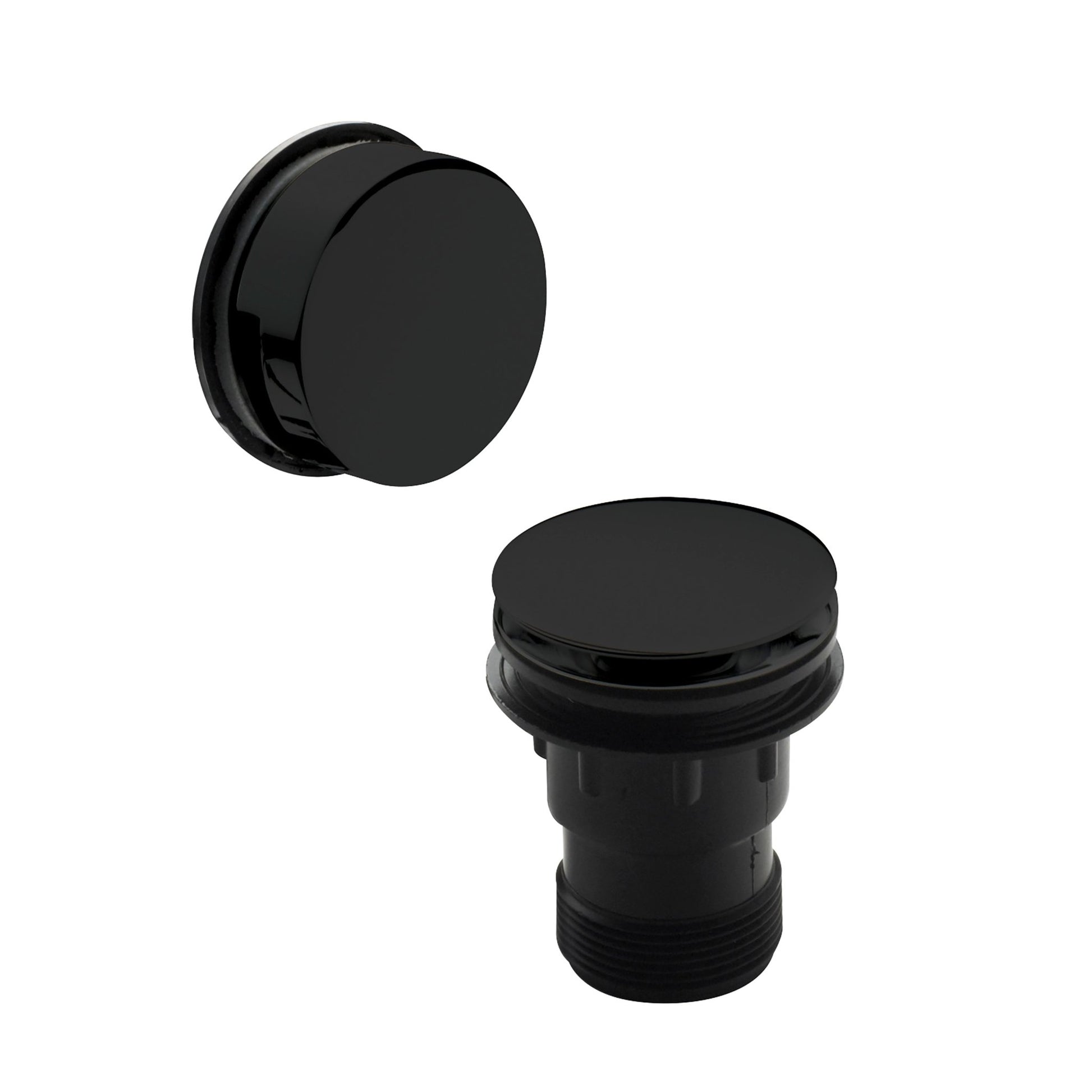 Nui Bath Wastes And Extras Click Clack Bath Waste With Easyclean Removable Grid Contemporary Black Brass 70x70x100mm - JJ Building Materials