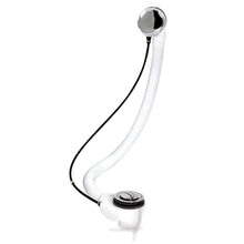 Nui Bath Wastes And Extras Pop Up Bath Waste Contemporary Chrome Brass 381x76x76mm - JJ Building Materials