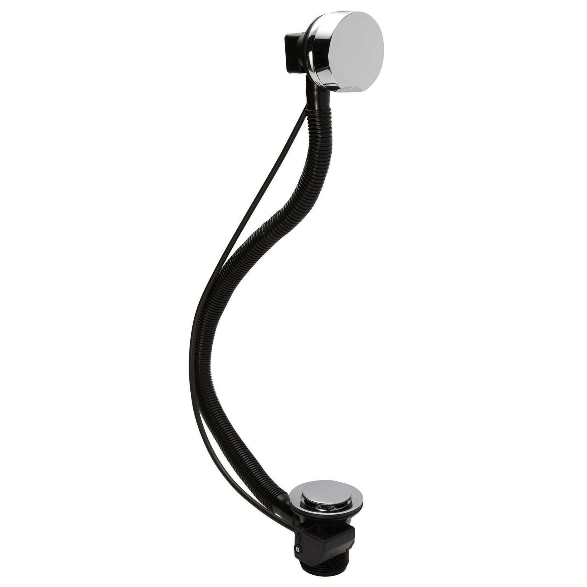 Nui Bath Wastes And Extras Pop Up Bath Waste Contemporary Chrome Brass 51x69x69mm - JJ Building Materials