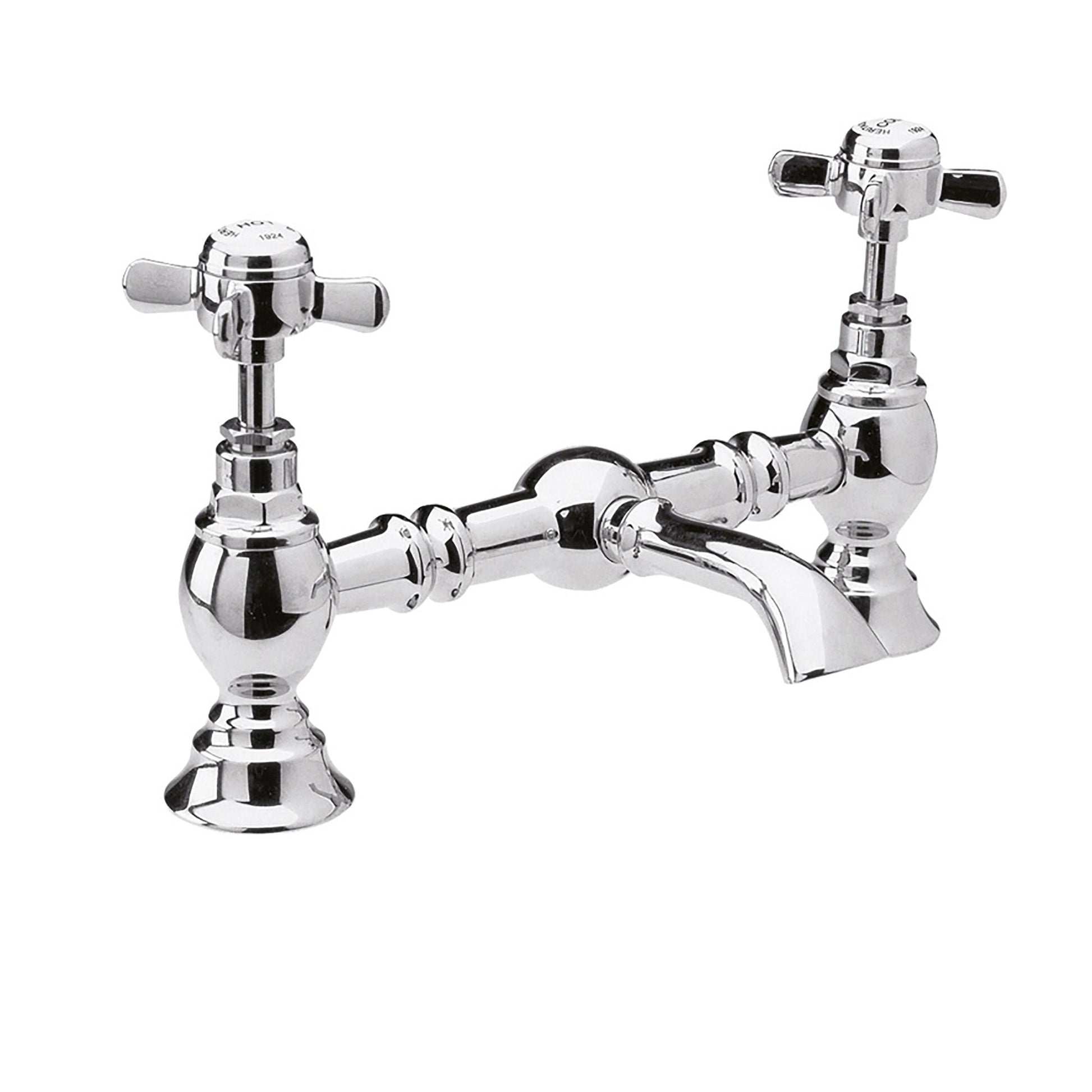 Nui Beaumont Luxury Basin Mixer Traditional Chrome Brass 140x40x240mm - JJ Building Materials