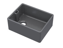 Nui Belfast Sink 595x455x254 Traditional Soft Black Fireclay 245x595x455mm - JJ Building Materials