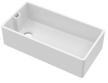 Nui Belfast Sink 895x460x245 Traditional White Fireclay 245x895x455mm - JJ Building Materials