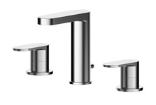 Nui Binsey Deck Mounted 3 Tap Hole Basin Mixer With Pop Up Waste Contemporary Chrome Brass 160x235x147mm - JJ Building Materials