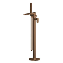 Nui Binsey Freestanding Bath Shower Mixer With Kit Contemporary Brushed Bronze ABS,brass 880x200x360mm - JJ Building Materials