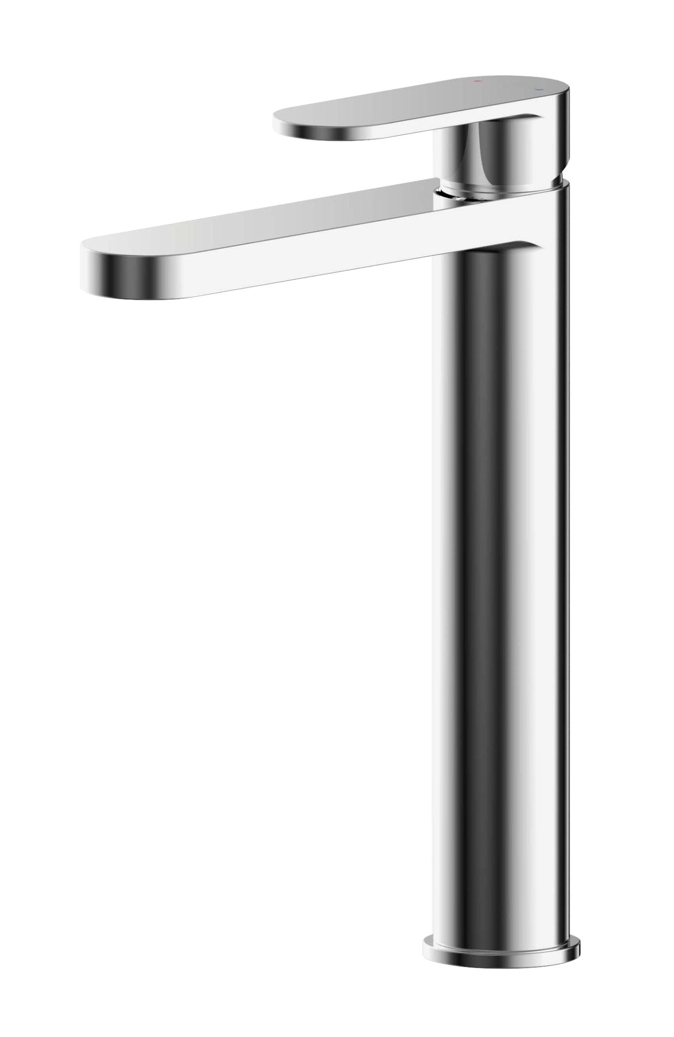 Nui Binsey High - rise Mono Basin Mixer (no Waste) Contemporary Chrome Brass,plastic 290x52x187mm - JJ Building Materials
